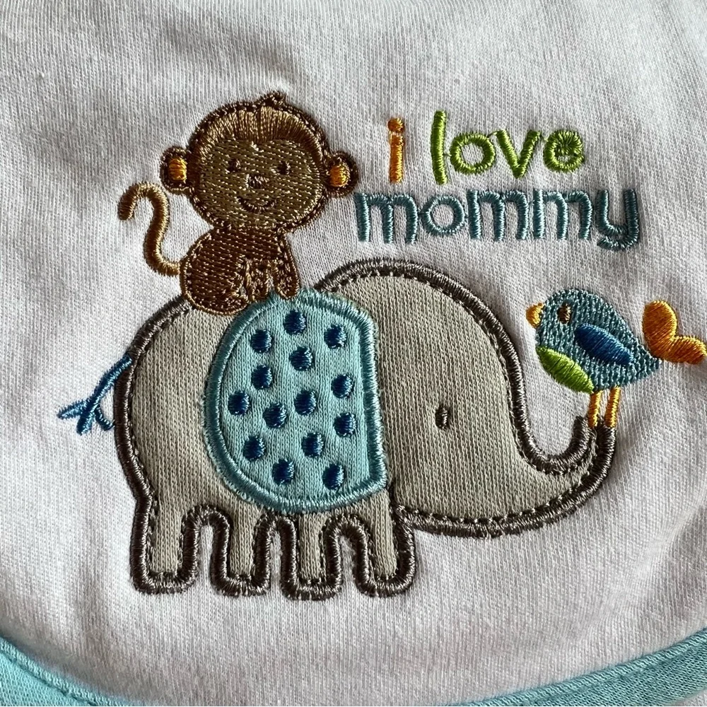 New Baby Bib / Burp Cloth Set